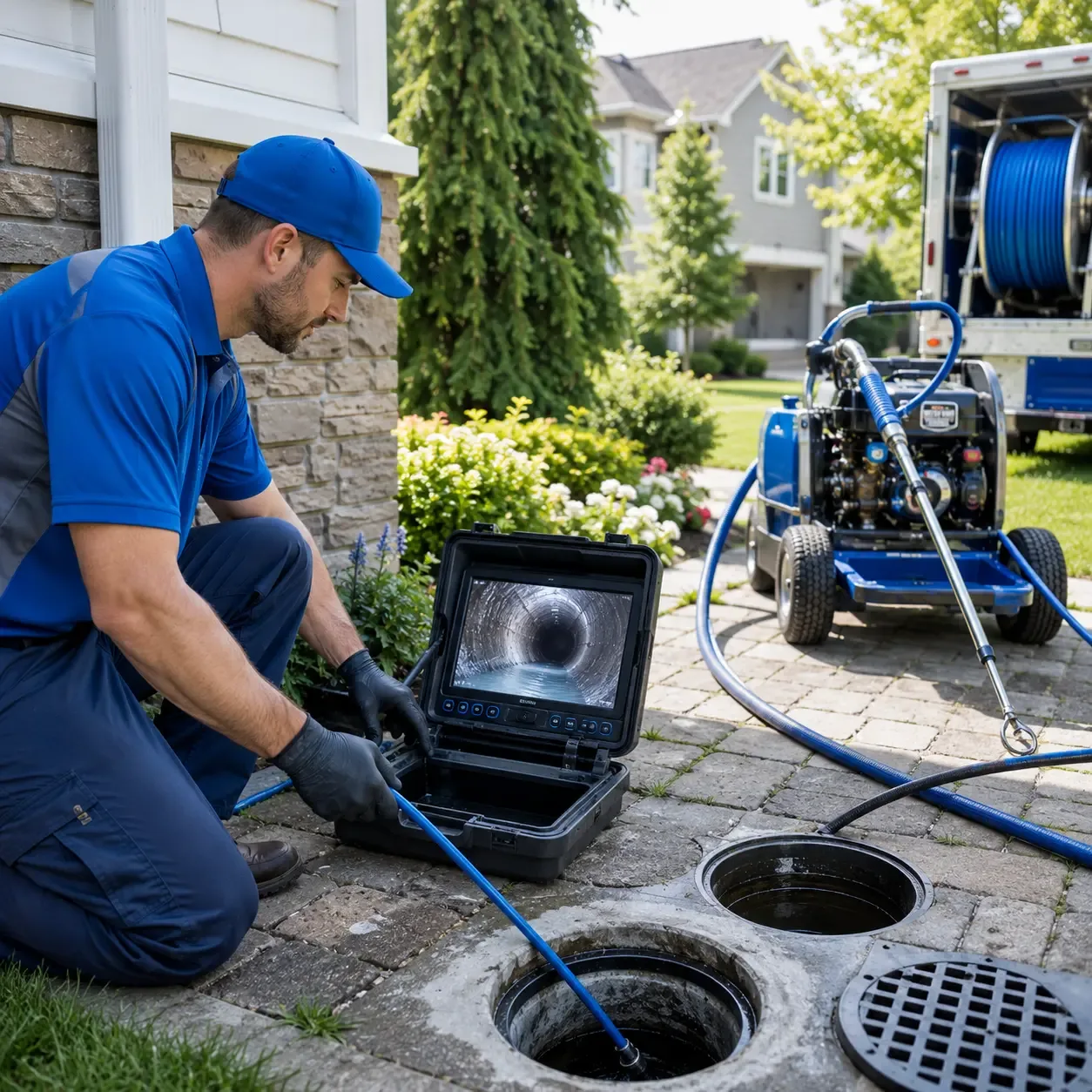 Outdoor drain cleaning professionals serving Topsham, ME